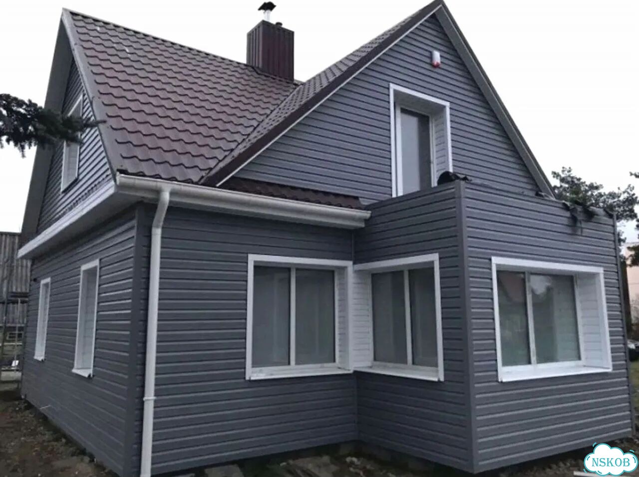Сайдинг виниловый под бревно фото 6