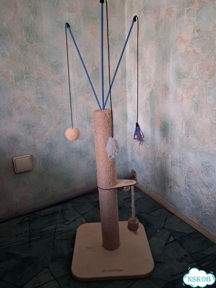 Когтеточка для кошек столбик фото 1