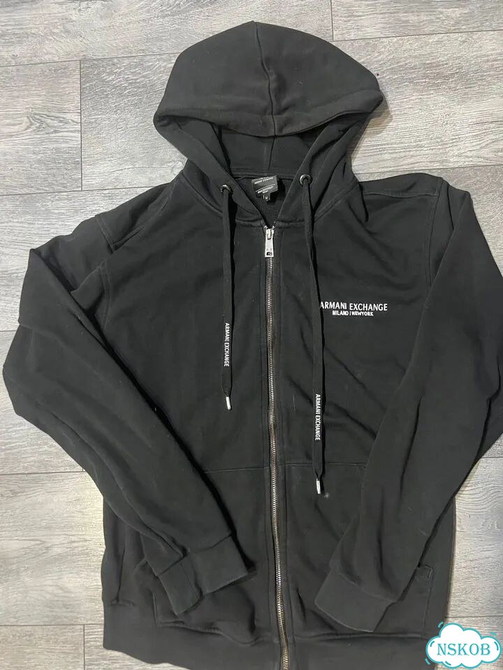 Зип худи Armani exchange черная фото 2