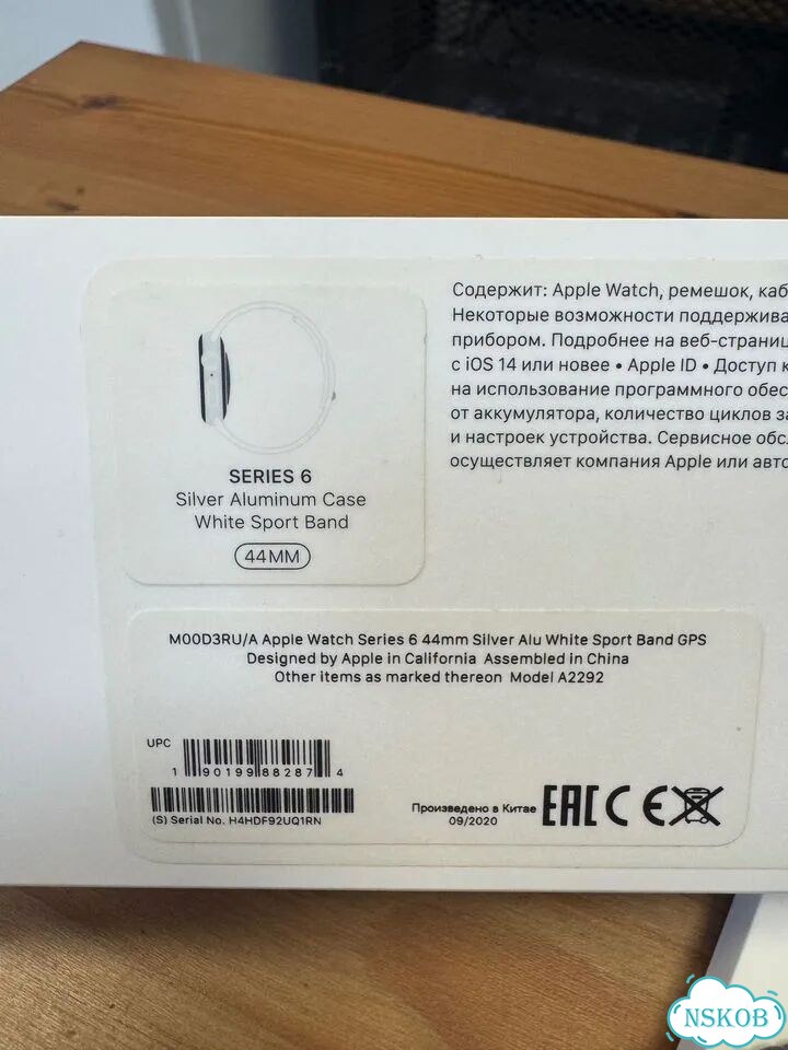 Apple Watch 6 44 mm чек фото 5