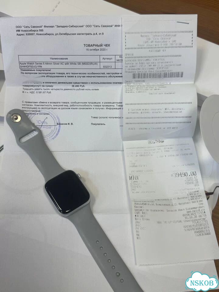 Apple Watch 6 44 mm чек фото 6