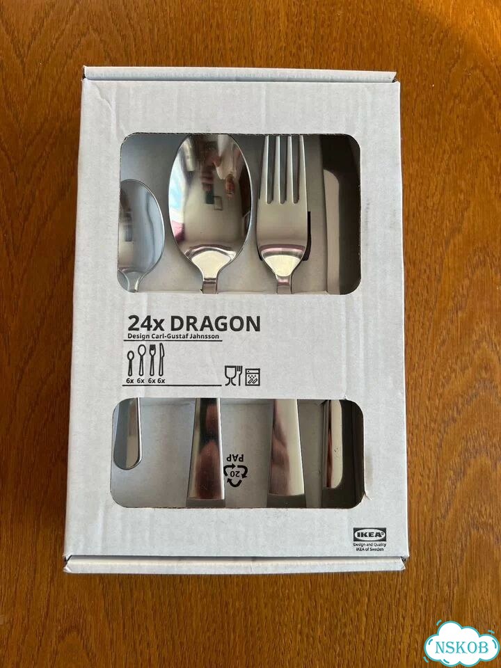 IKEA dragon набор приборов 24 предмета фото 1
