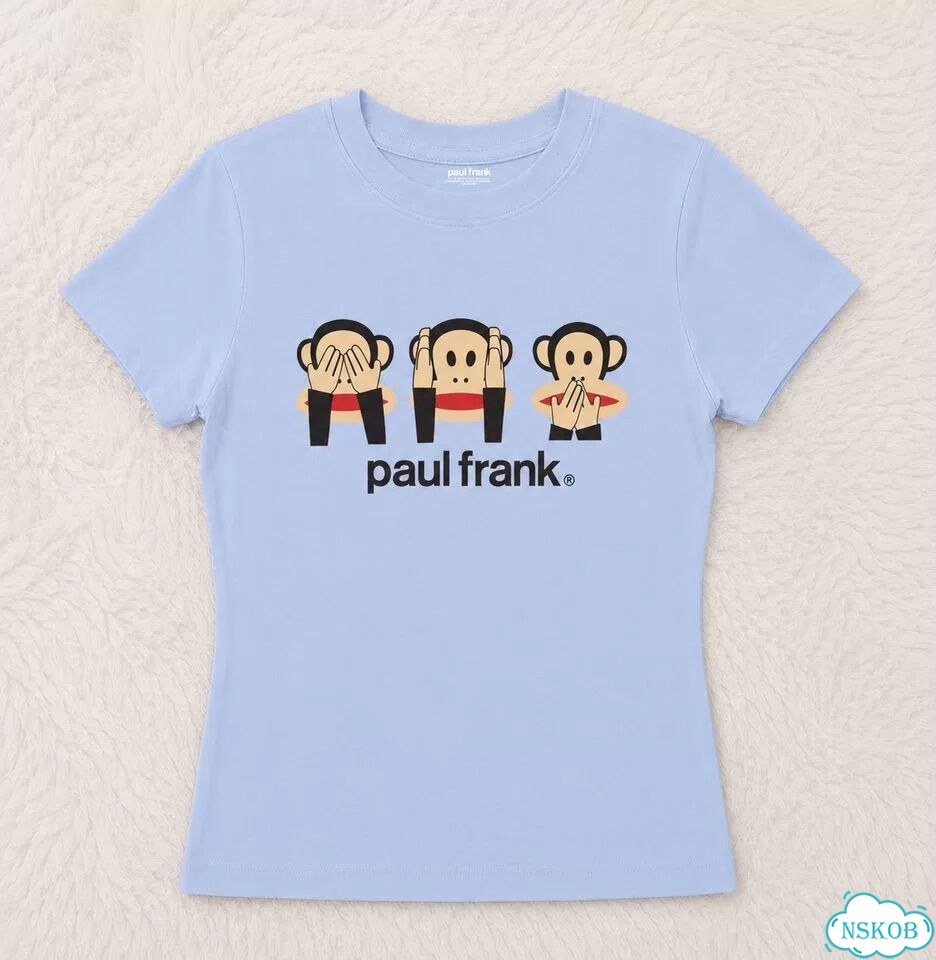 Футболка женская paul frank голубая фото 1
