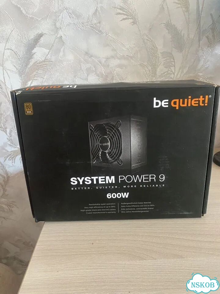 Блок питания be quiet system power 9 600w фото 1