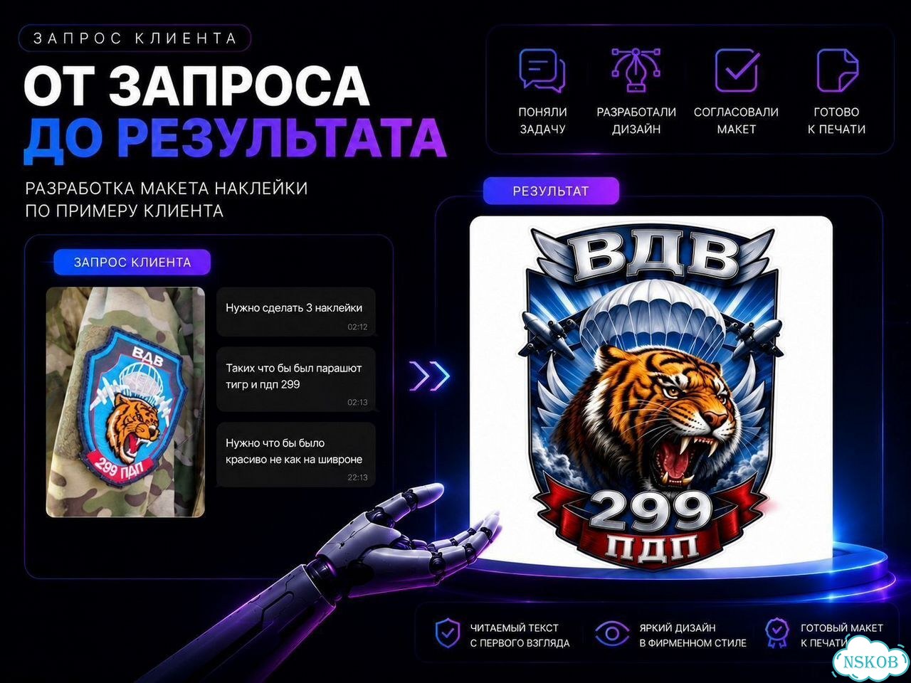 Дизайн/макет для визитки,листовки,наклейки/стикера фото 3