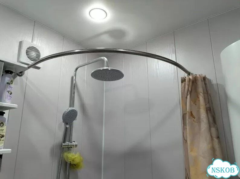 Полукруглый карниз для душа и для поддона фото 3