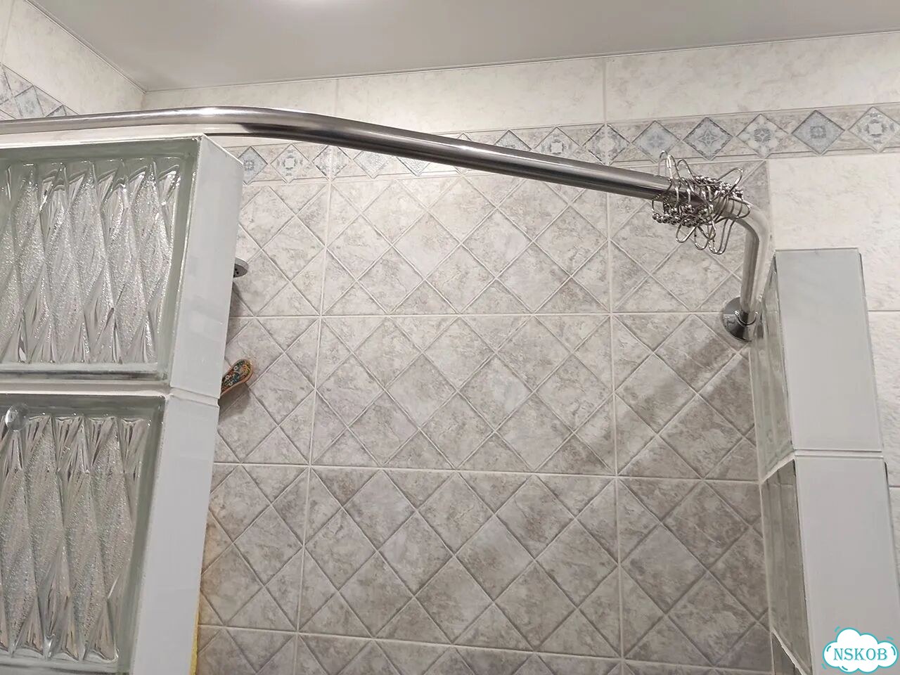 Карниз для ванной Трапеция, для душевого поддона фото 6