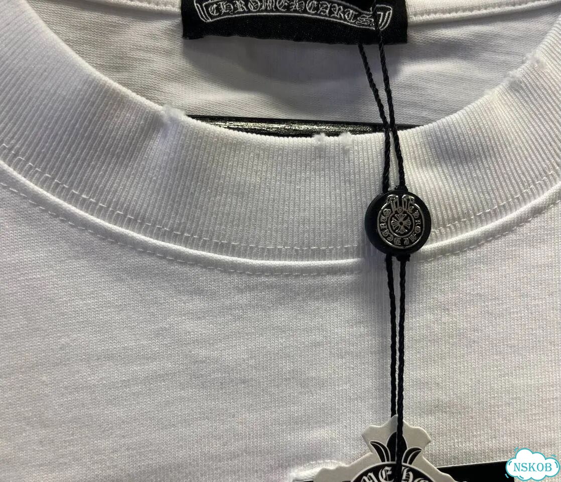 Футболка Chrome Hearts белая с вышивкой фото 7