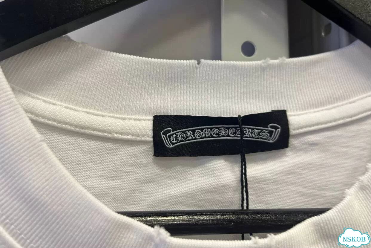 Футболка Chrome Hearts белая с вышивкой фото 8