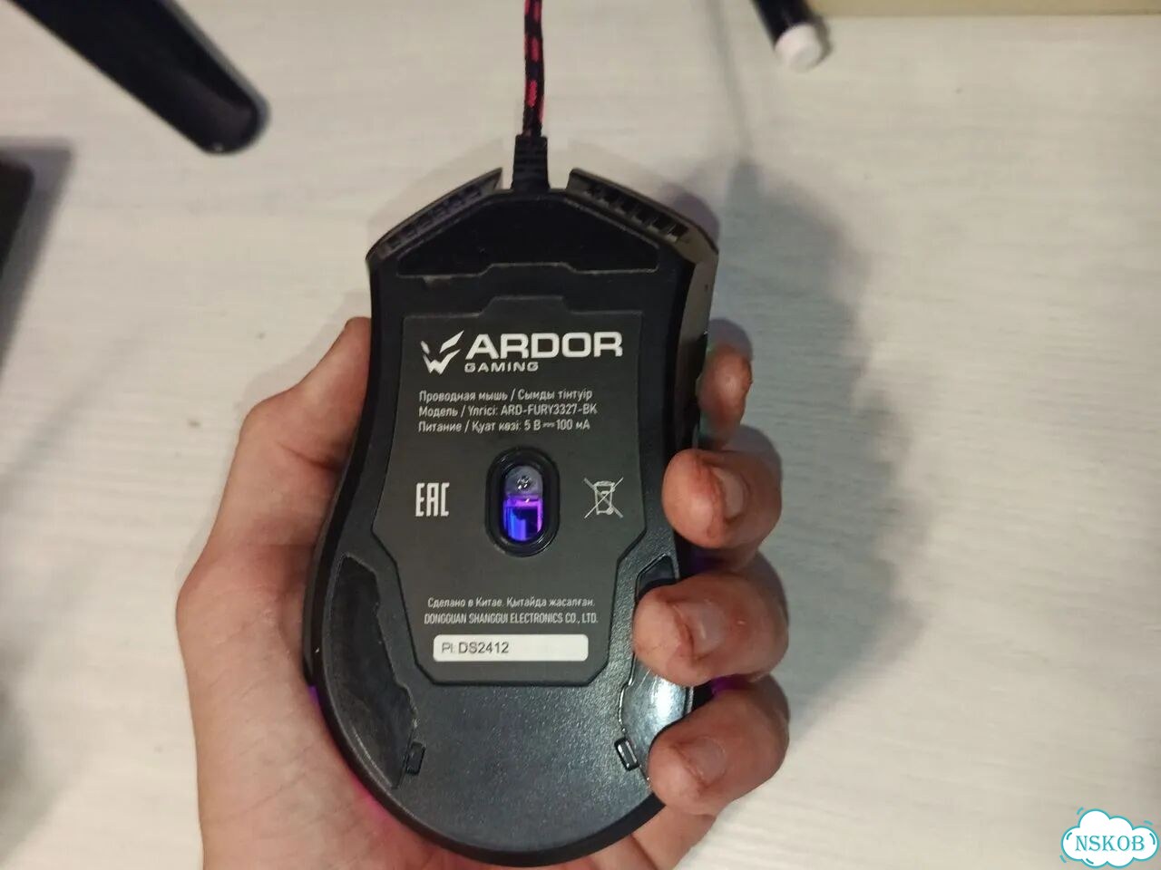 Мышка проводная компьютерная, ardor gaming (б/у) фото 3