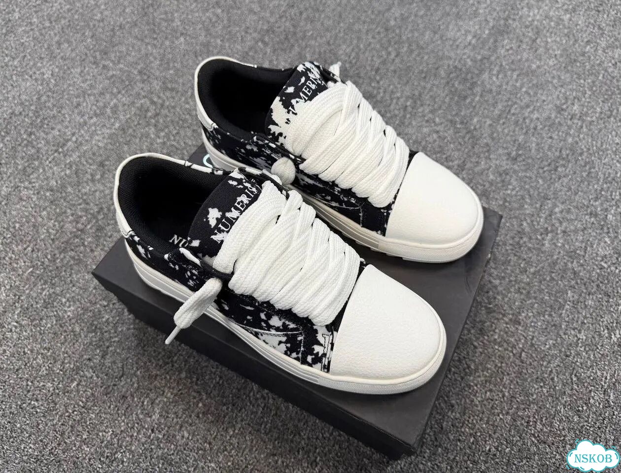 Кеды Numeris pigment black white фото 3