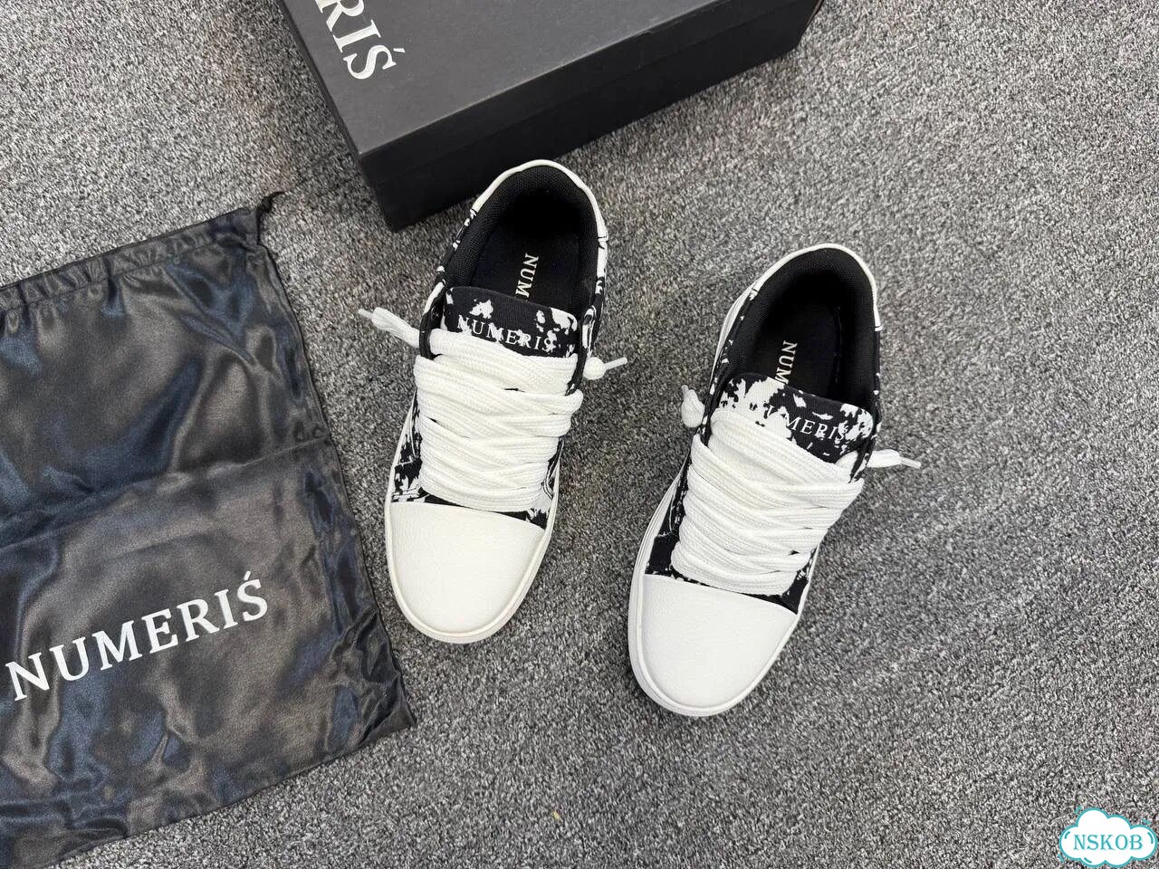 Кеды Numeris pigment black white фото 6