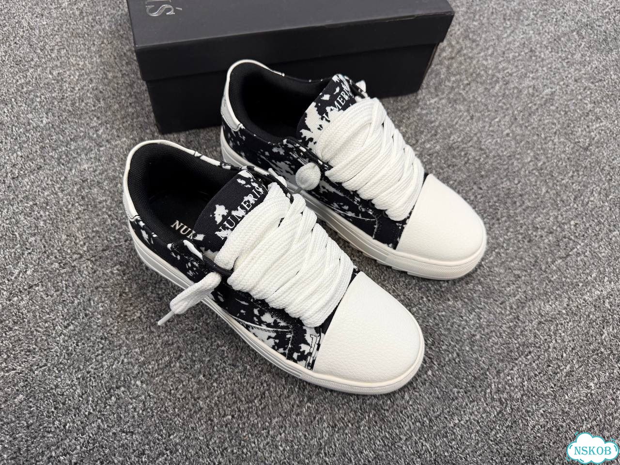 Кеды Numeris pigment black white фото 8