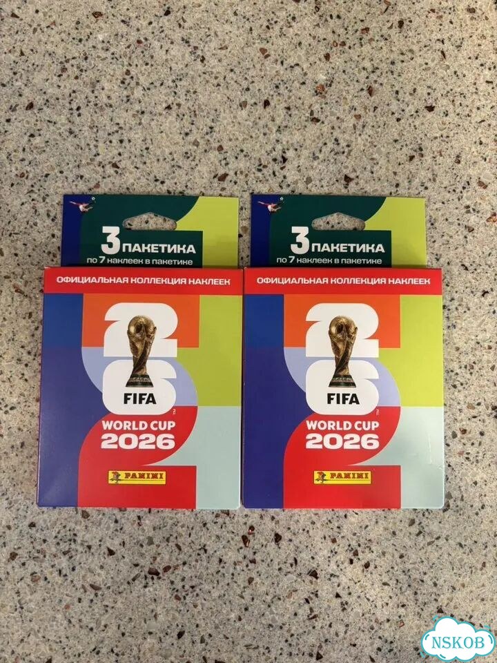 Наклейки panini чм 2026 в коробке оригинал фото 1