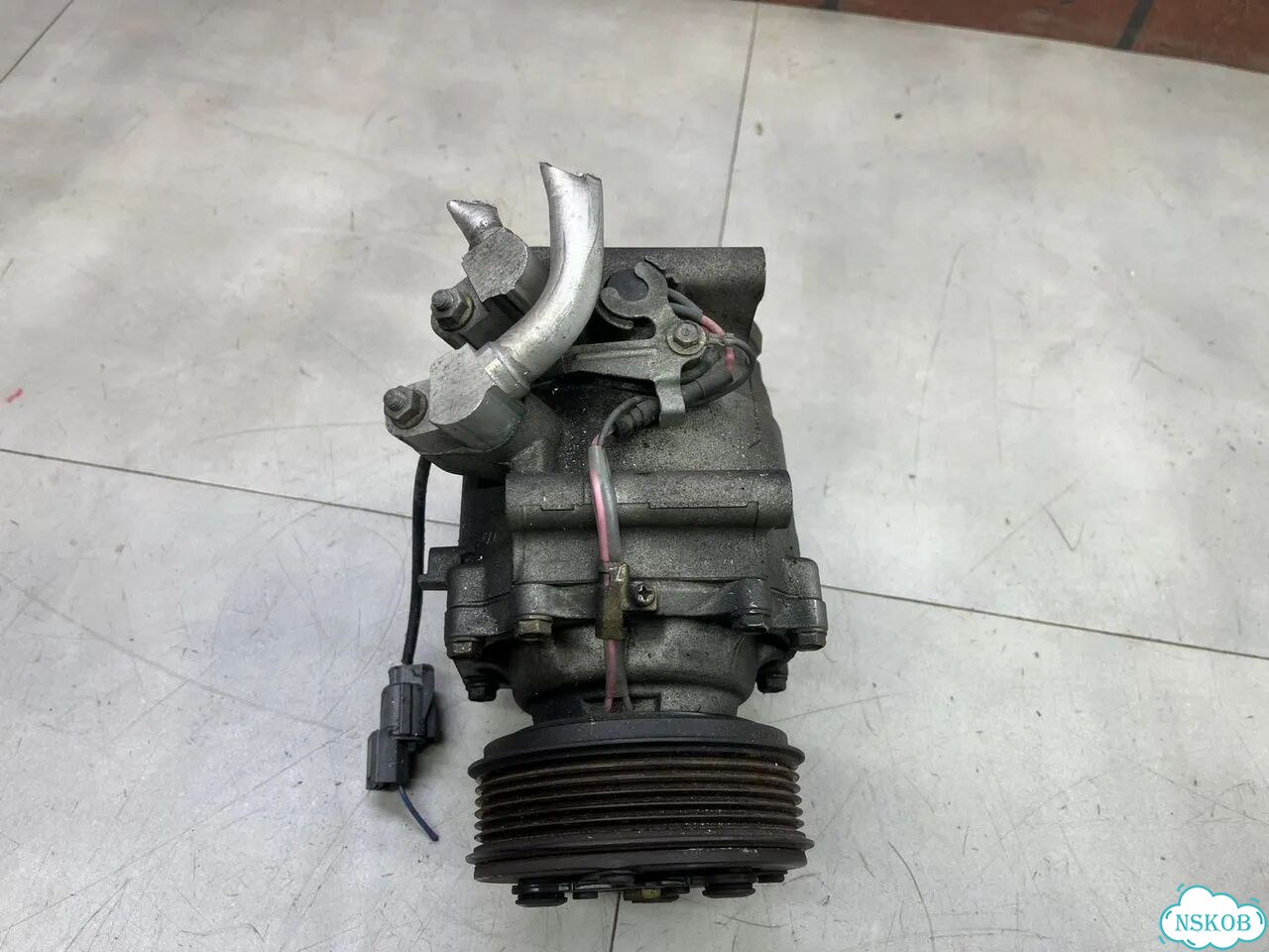 Компрессор кондиционера honda stream RN1 D17A фото 5