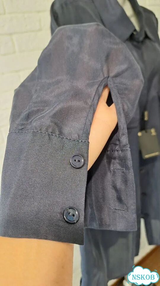 Рубашка Massimo dutti шелк фото 6