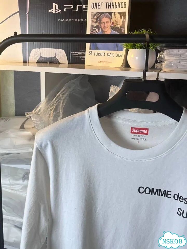 Supreme Comme des Garcons лонгслив фото 3