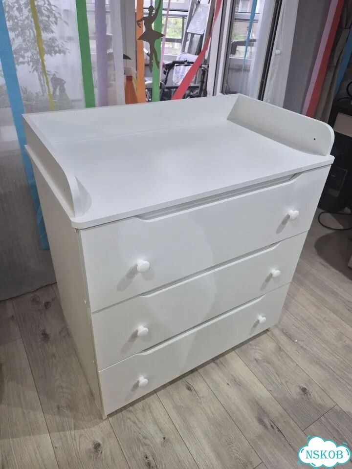 Комод белый Лдсп 3 ящика фото 2