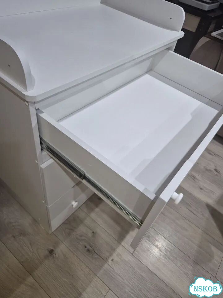 Комод белый Лдсп 3 ящика фото 3