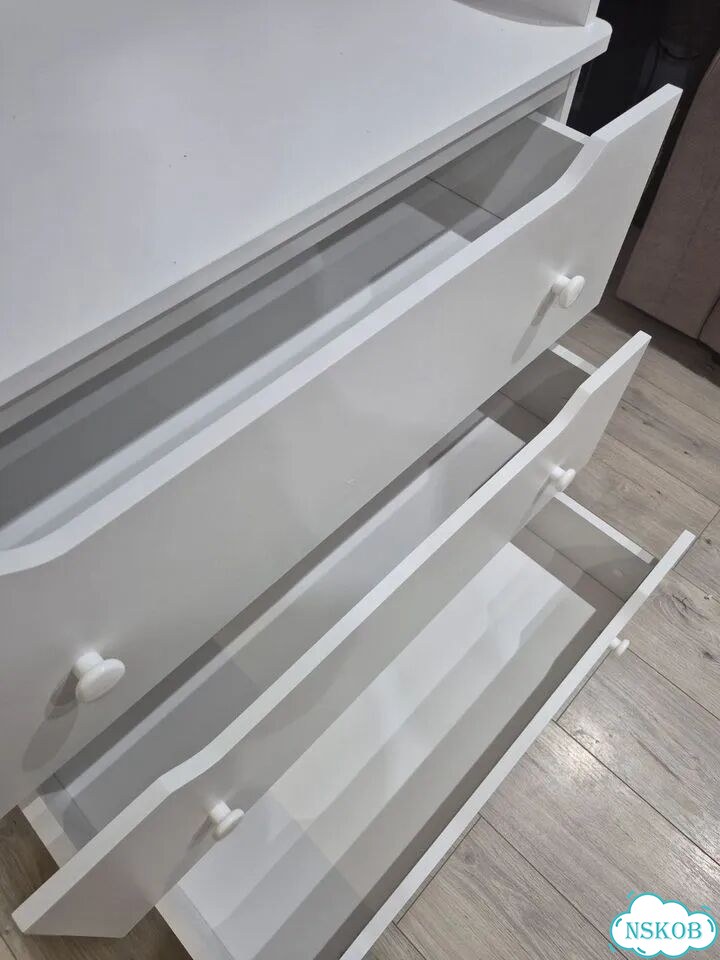 Комод белый Лдсп 3 ящика фото 4