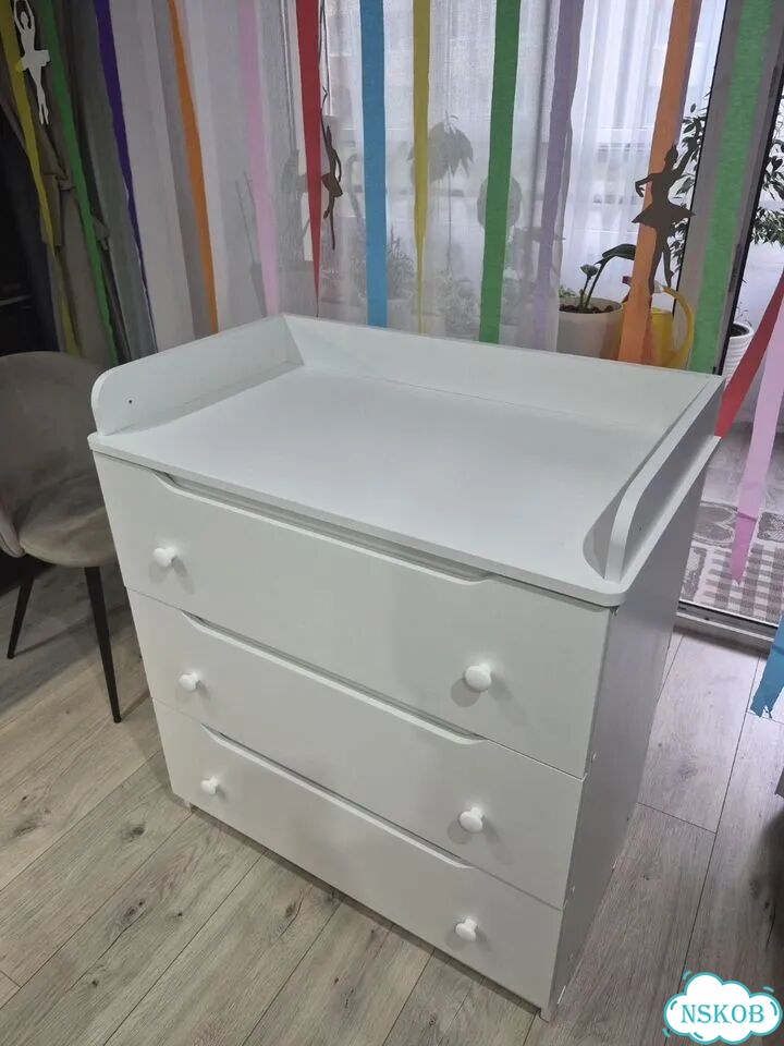 Комод белый Лдсп 3 ящика фото 5
