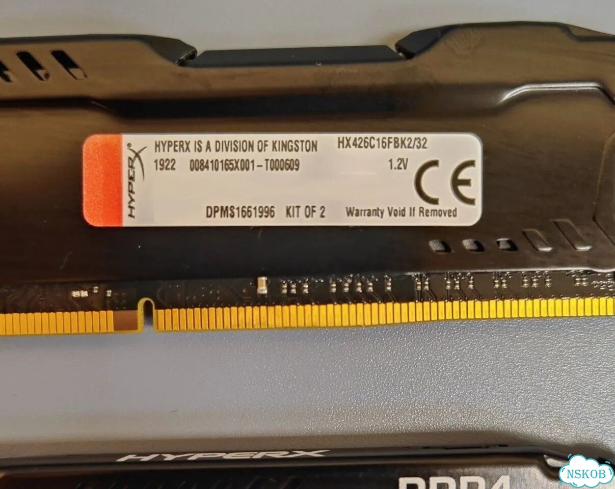 Озу Kingston Fury DDR4 32GB (2x16GB) 2666MHz фото 2