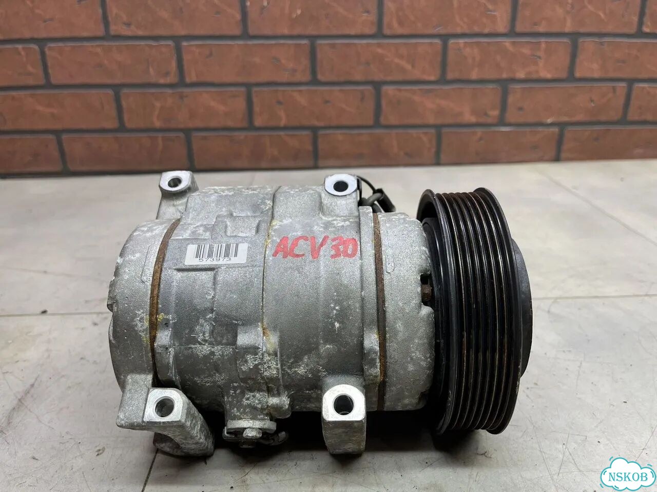 Компрессор кондиционера toyota camry ACV30 2azfe фото 4