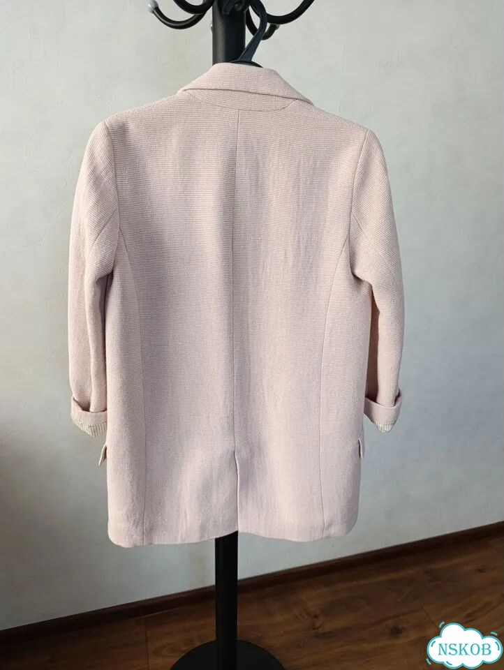 Пиджак жакет твидовый zara женский 42 оригинал фото 10