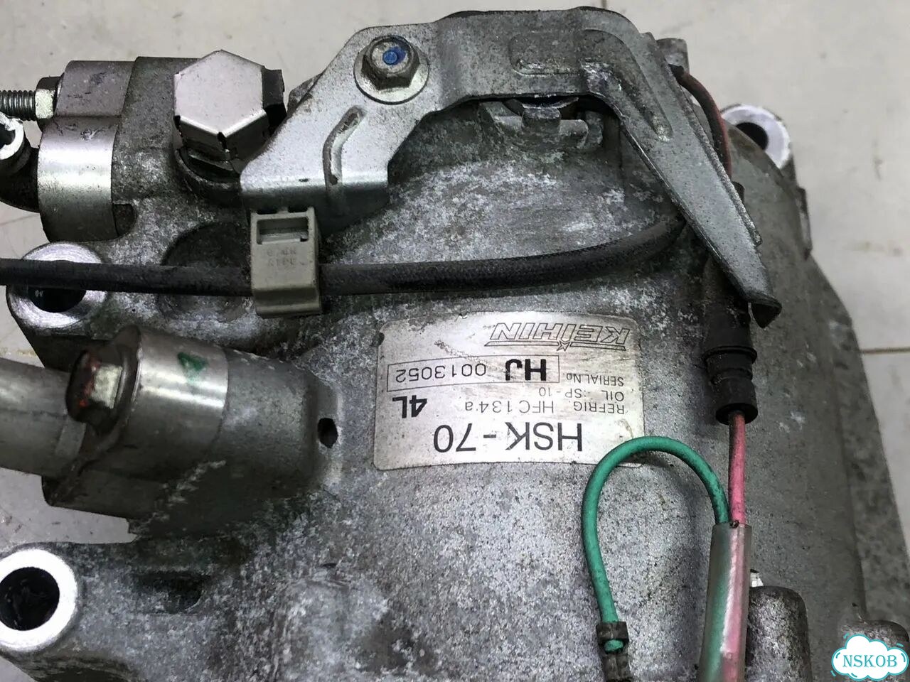 Компрессор кондиционера honda stream RN6 R18A фото 3