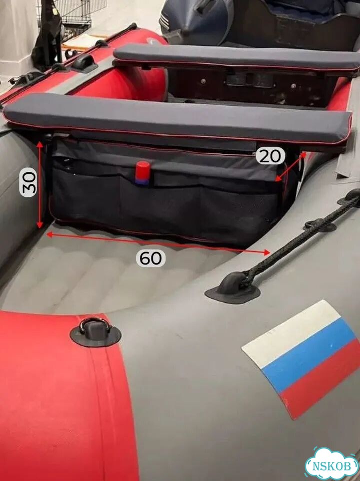 Накладки мягкие на лодочные сидушки с сумкой фото 2