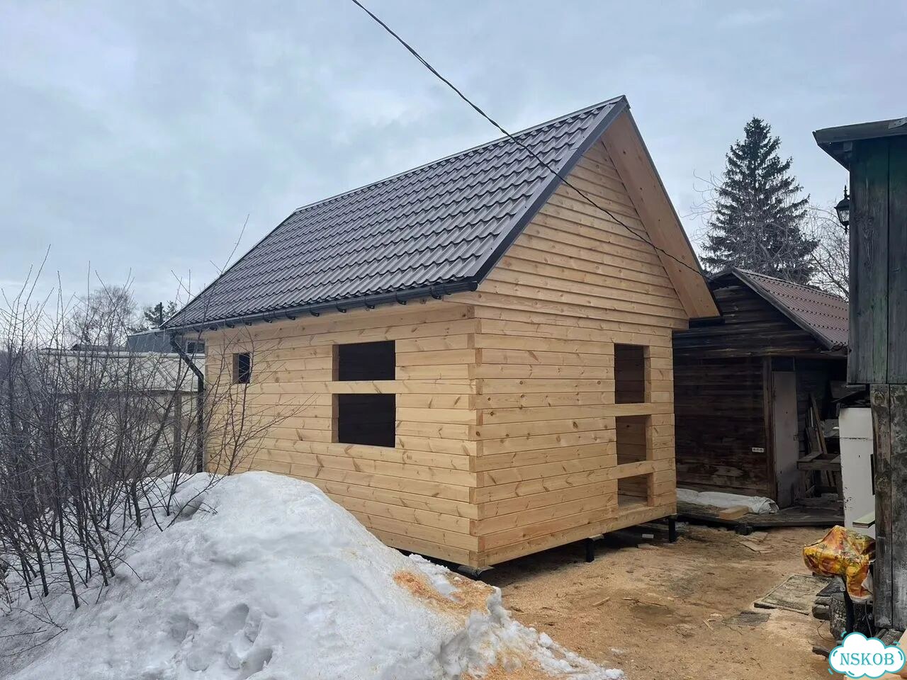 Баня 4х6 из бруса 150х100мм фото 3