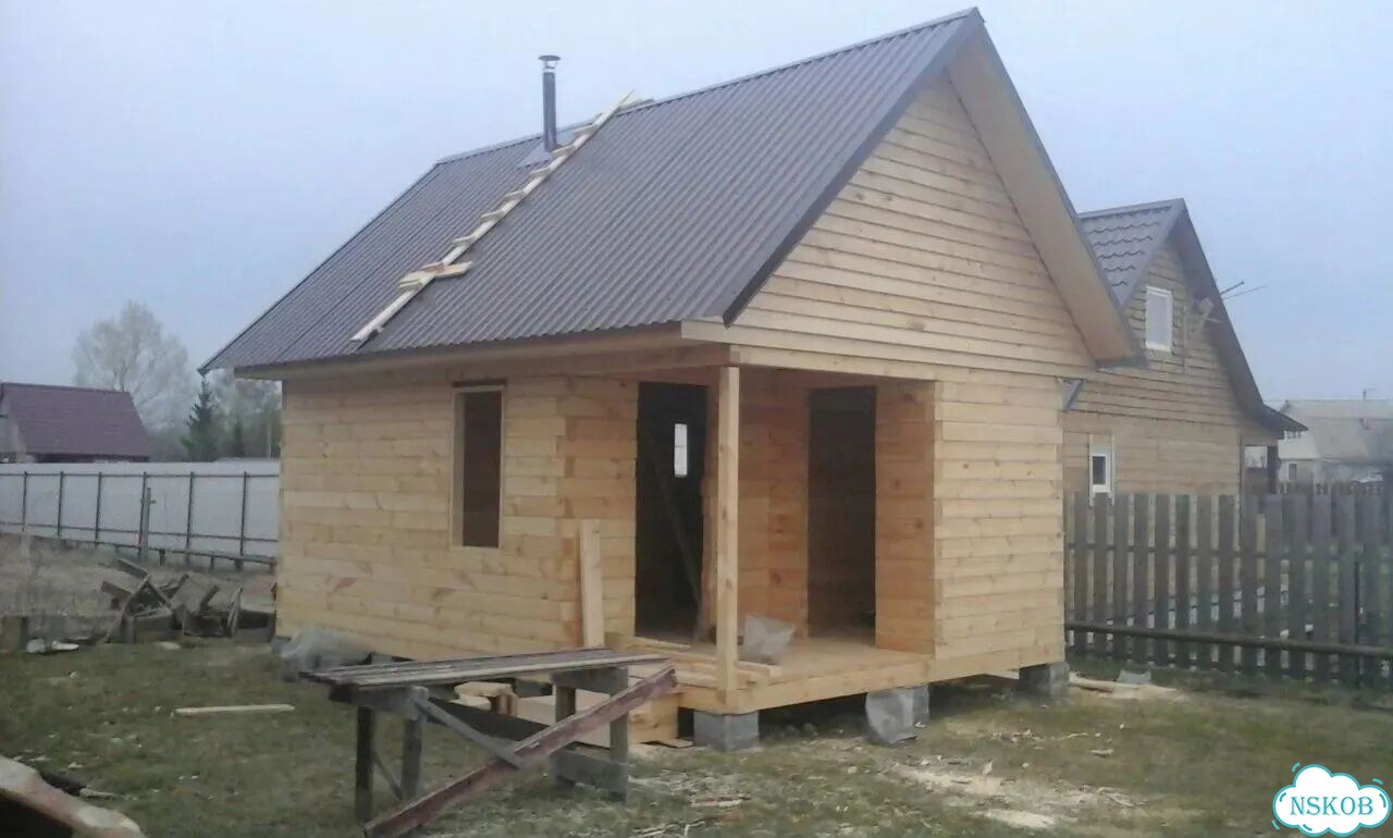 Баня 4х6 из бруса 150х100мм фото 8