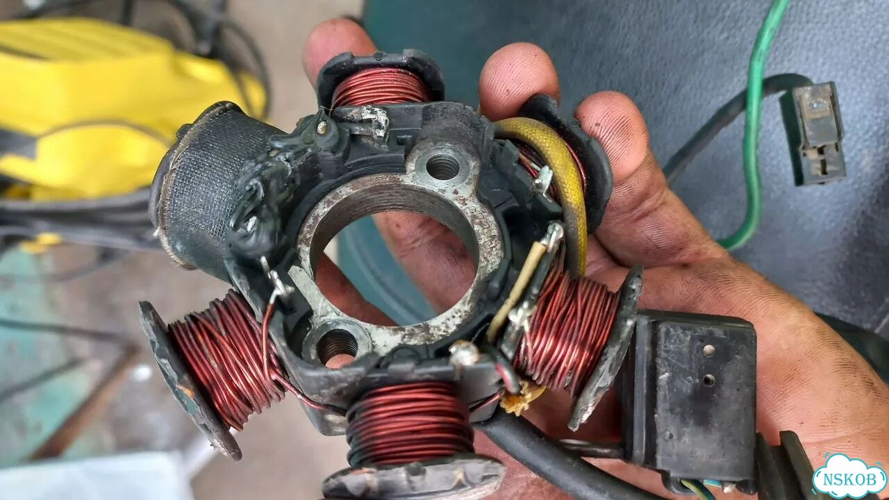 Статор генератора honda dio 18/28 фото 3