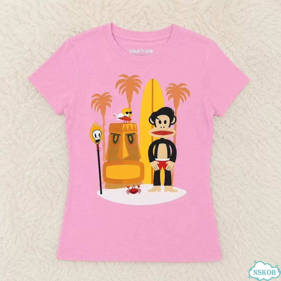 Paul Frank футболка женская розовая фото 1