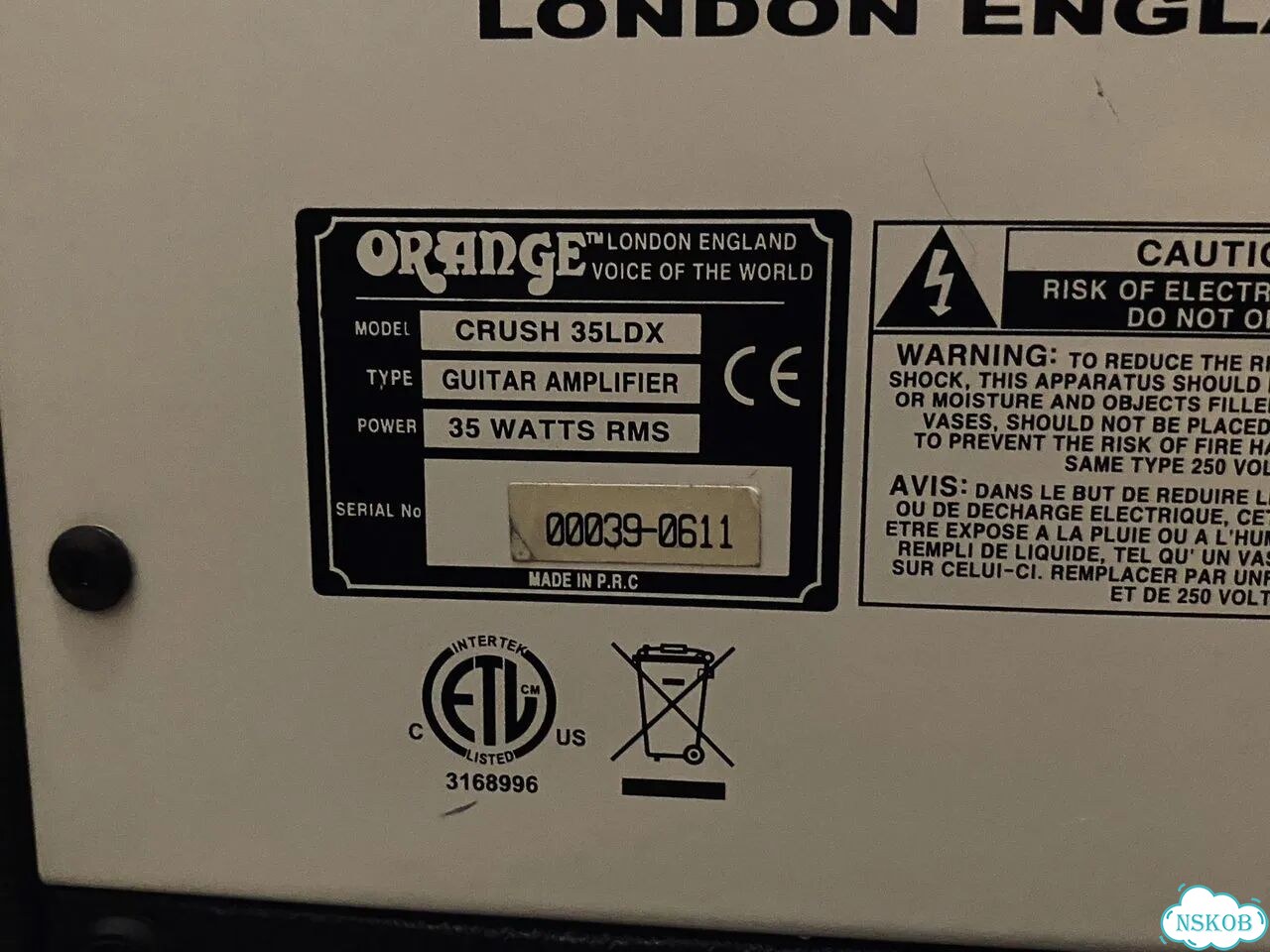 Комбоусилитель Orange crush 35LDX фото 3