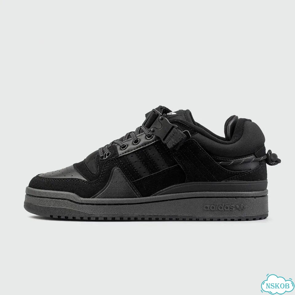 Кроссовки Adidas Forum Low x Bad Bunny Black фото 1