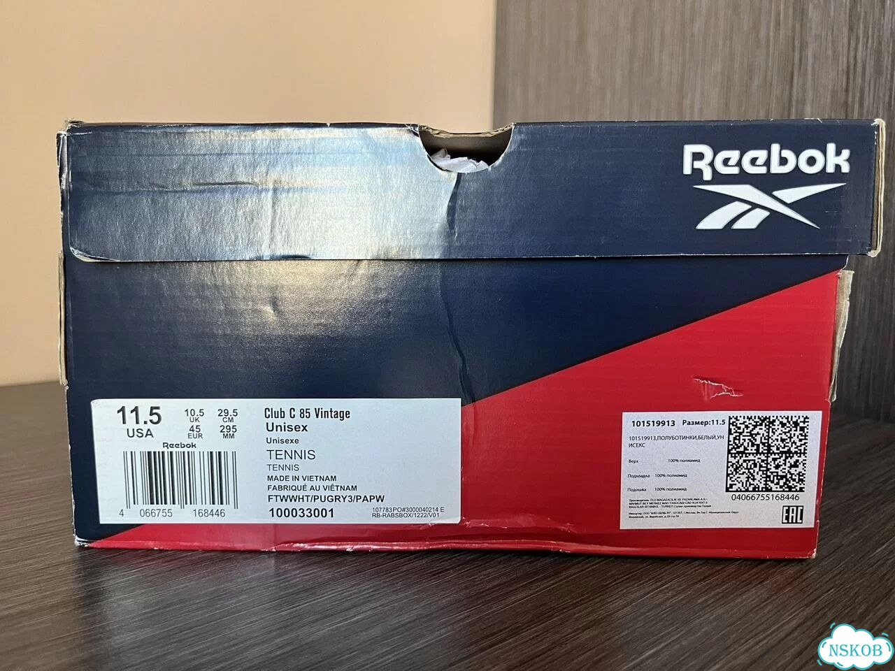 Кроссовки Reebok Club C 85 Vintage 11.5 US Ориг фото 10