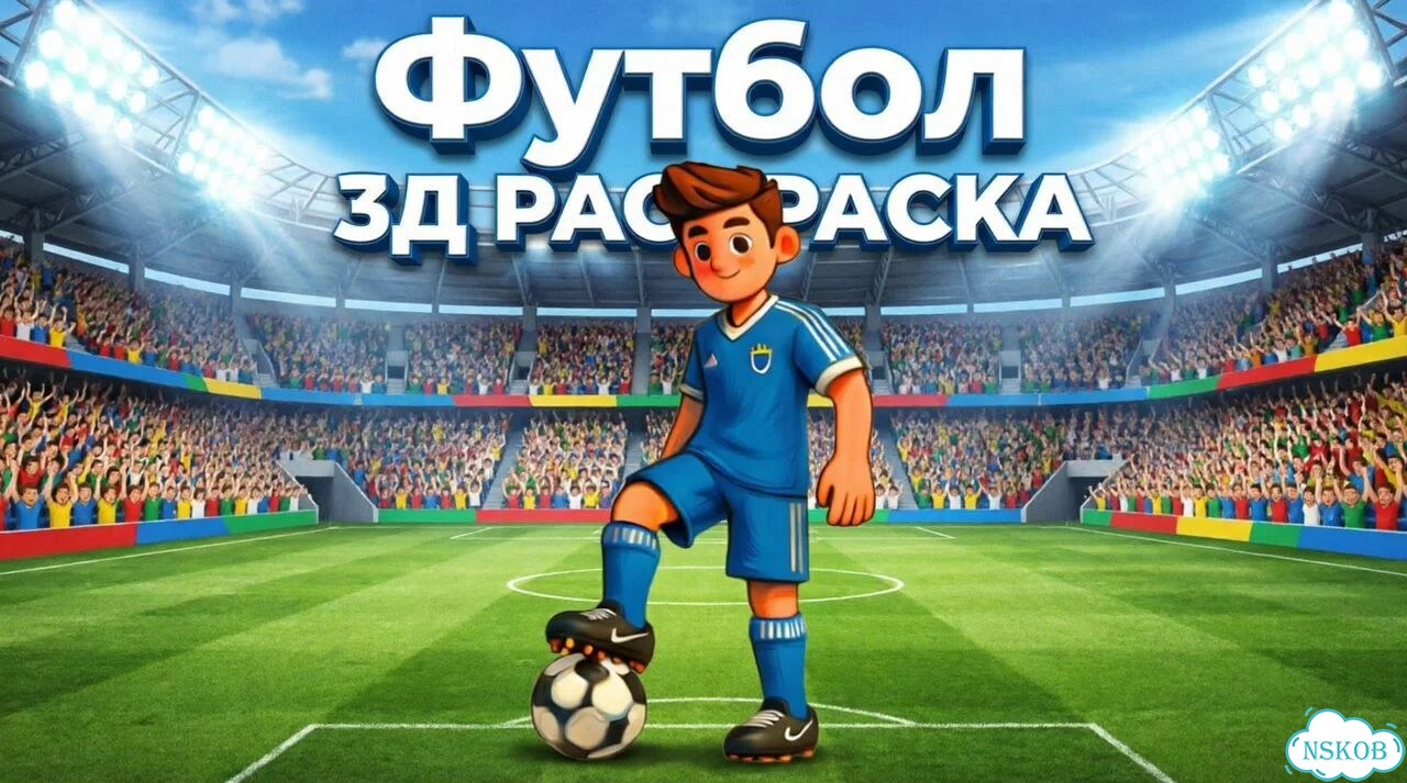 Фигурка для раскраски Футбол фото 1