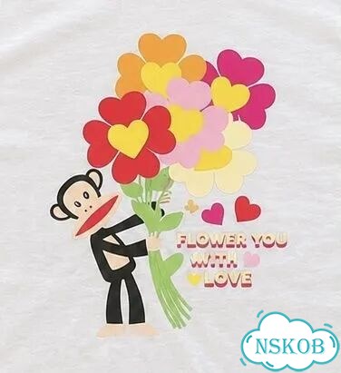Paul Frank футболка белая цветы фото 2