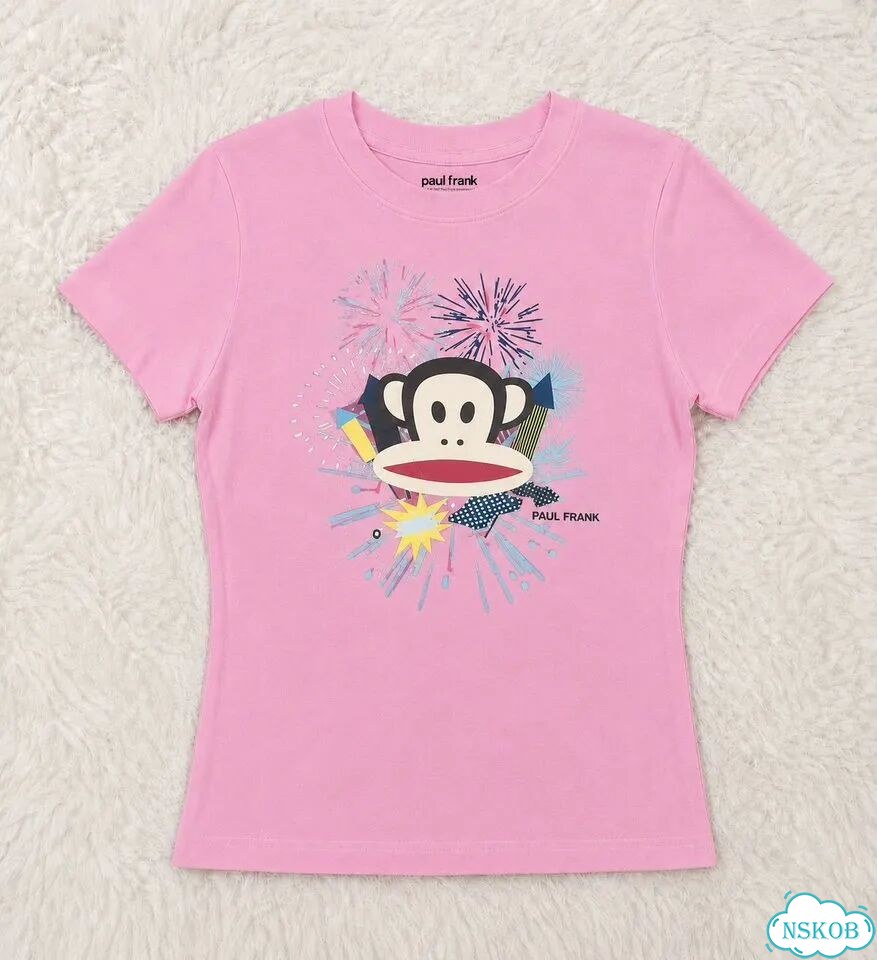 Paul Frank футболка женская розовая фейерверк фото 1