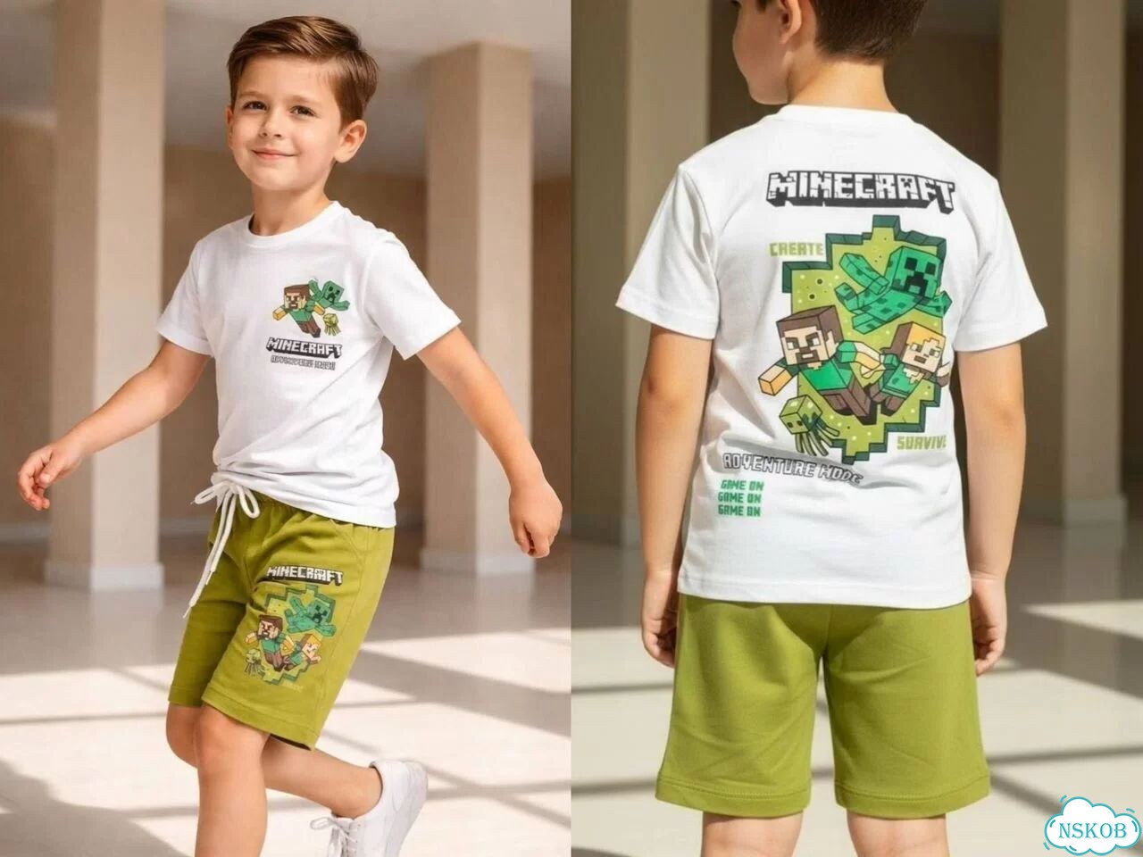 Minecraft Костюм футболка и шорты для мальчика фото 1