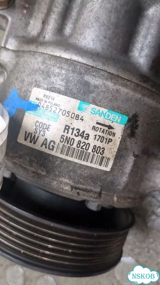 Компрессор кондиционера Volkswagen Passat 6 фото 4