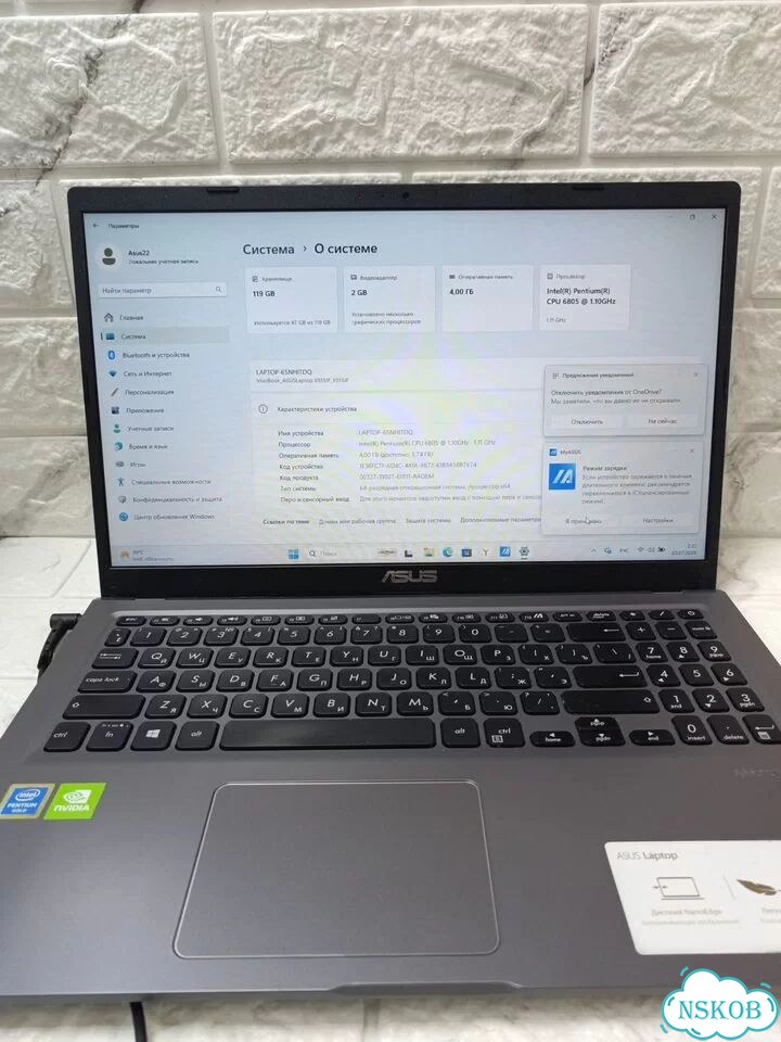 Ноутбук asus laptop-65nhitdq фото 2