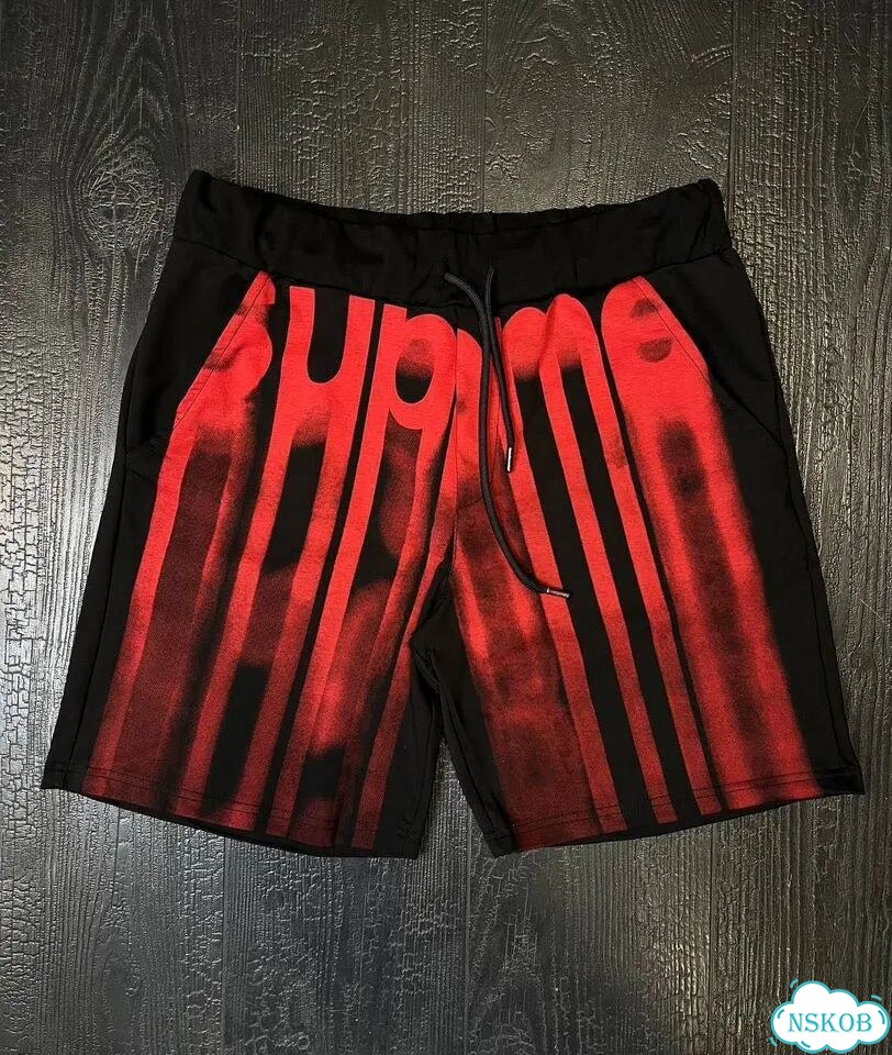 Шорты Supreme blurred logo фото 4