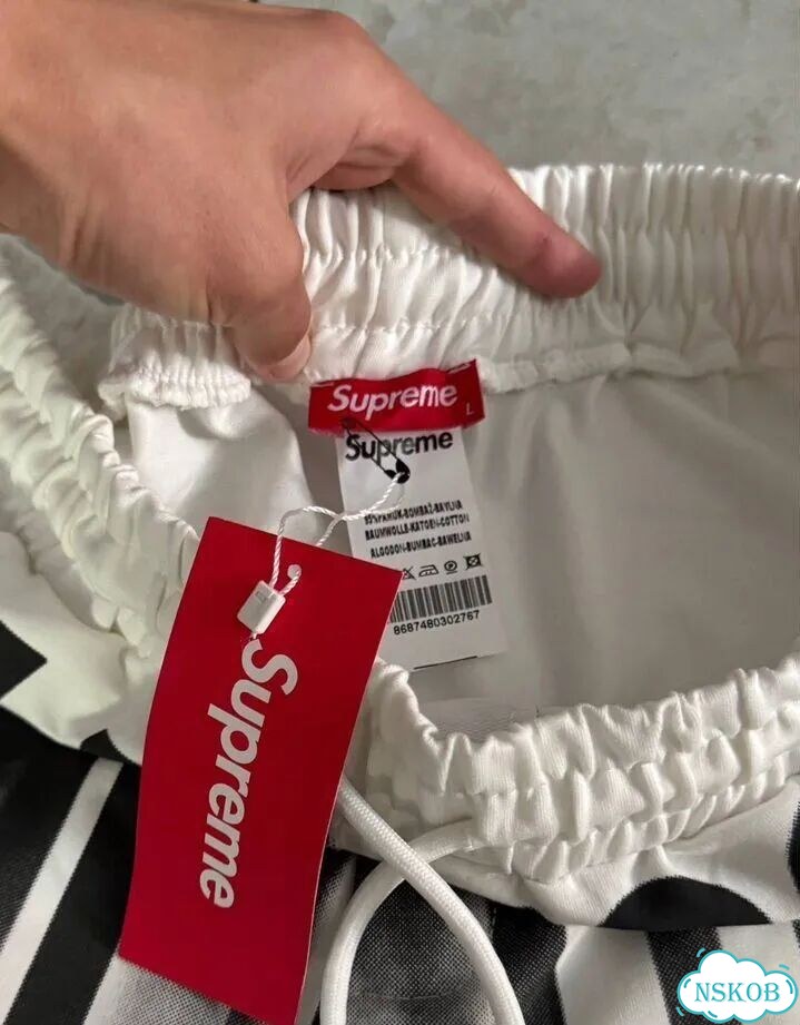 Шорты Supreme blurred logo фото 9