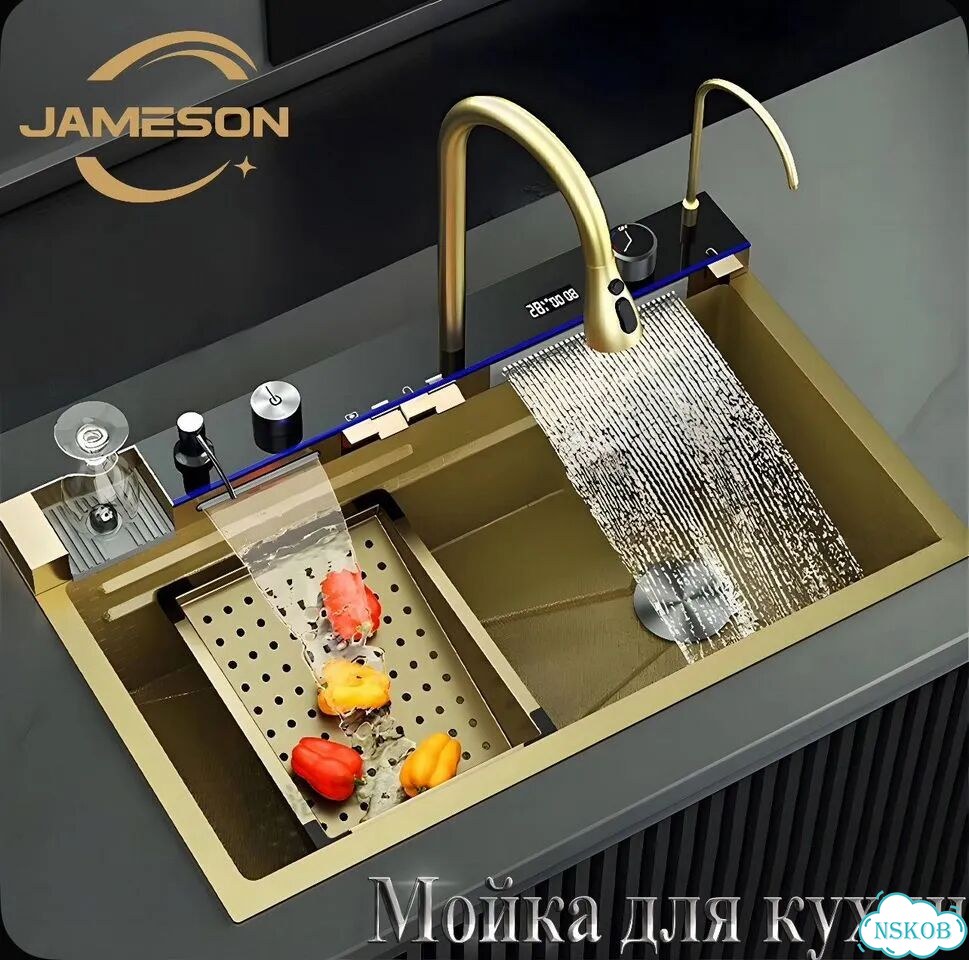 Мойка для кухни 68х46 см из нержавейки новая фото 1