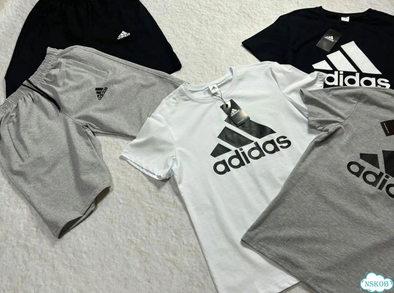 Шорты мужские Adidas хлопок фото 1