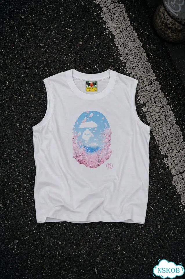 Майка Bape Sakura белая фото 1