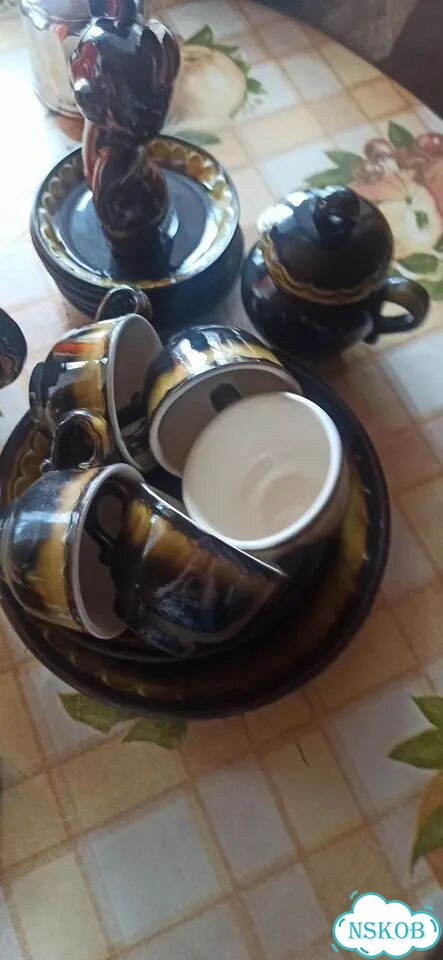 Винтаж, кофейный сервиз, ваза фото 4