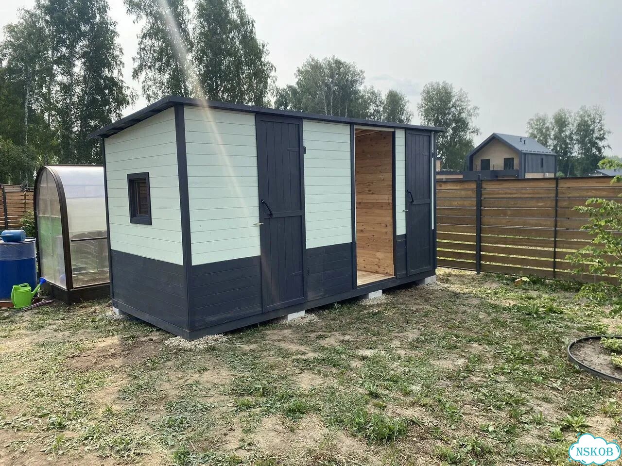Хозблок с дровником 4х2 фото 1